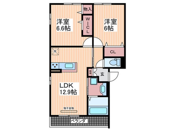 ＶＩＬＬＡ　ＣＩＴＹ　Ｂ棟の物件間取画像